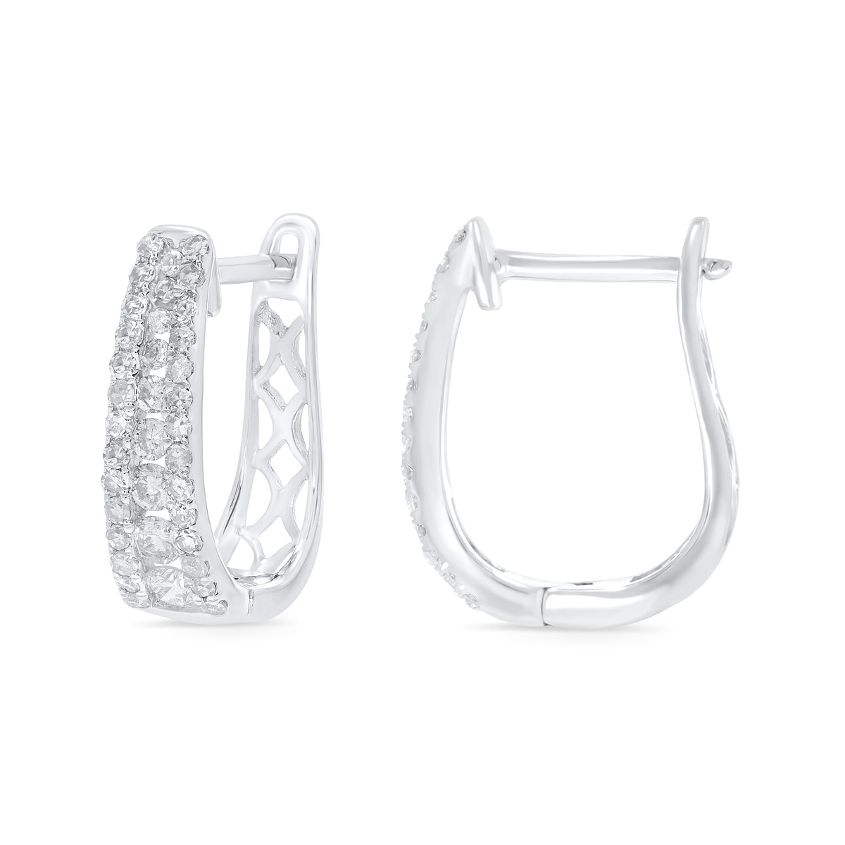 Diamond Shaker Hoop, .85GMS .10CT