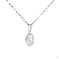 
              14K WHITE GOLD 1.65 CARAT MARQUISE CERTIFIED LAB GROWN DIAMOND PENDANT
            