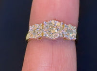 
              10K YELLOW GOLD 1 CARAT REAL DIAMOND ENGAGEMENT RING WEDDING RING BRIDAL
            