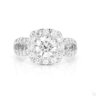 
              10K WHITE GOLD 2.63 CARAT CERTIFIED LAB GROWN DIAMONDS ENGAGEMENT RING WEDDING BAND BRIDAL SET
            