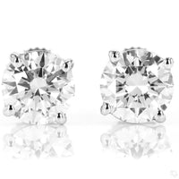 
              14K WHITE GOLD .52 CARAT 4 MM CERTIFIED LAB GROWN DIAMONDS STUDS EARRINGS
            