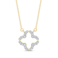 
              10K YELLOW GOLD .10 CARAT NATURAL DIAMOND PENDANT NECKLACE WITH GOLD CHAIN
            