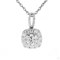 
              14K WHITE GOLD 1.58 CARAT CERTIFIED LAB GROWN DIAMOND PENDANT
            