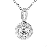 
              14K WHITE GOLD 1.58 CARAT CERTIFIED LAB GROWN DIAMOND PENDANT
            