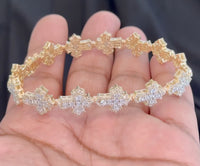 
              10K YELLOW GOLD 2.50 CARAT NATURAL DIAMOND 16.75 GRAMS 8 INCHES 12 MM BRACELET
            