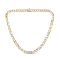 
              10K YELLOW GOLD 20 CARAT REAL DIAMOND 9 MM 20 INCHES 79.39 GRAM GOLD CUBAN LINK CHAIN NECKLACE
            