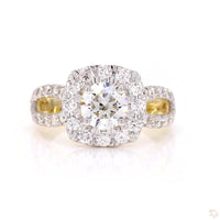 
              10K YELLOW GOLD 2.15 CARAT CERTIFIED LAB GROWN DIAMONDS RING
            