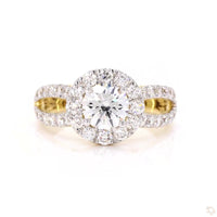 
              14K YELLOW GOLD 2.07 CARAT CERTIFIED LAB GROWN DIAMONDS RING
            