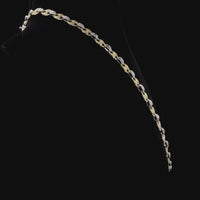 
              10K YELLOW WHITE GOLD 11.50 CARAT REAL DIAMOND 8MM 22 INCHES 39.77 GRAM GOLD CHAIN NECKLACE
            