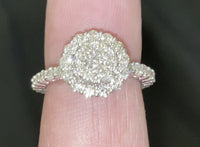 
              10K WHITE GOLD 2.25 CARAT WOMEN REAL DIAMOND ENGAGEMENT RING WEDDING RING BRIDAL
            