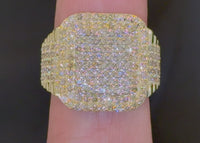 
              10K SOLID YELLOW GOLD 2.25 CARAT REAL DIAMOND ENGAGEMENT RING WEDDING PINKY BAND
            