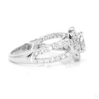 
              14K WHITE GOLD 2.06 CARAT CERTIFIED LAB GROWN DIAMONDS RING
            