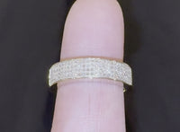 
              10K YELLOW GOLD .50 CARAT DIAMOND MEN WEDDING BAND BRIDAL ENGAGEMENT RING PINKY
            