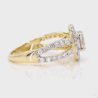 
              10K YELLOW GOLD 2.15 CARAT CERTIFIED LAB GROWN DIAMONDS RING
            