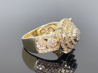 
              10K SOLID YELLOW GOLD 2.25 CARAT REAL DIAMOND ENGAGEMENT RING WEDDING PINKY BAND
            