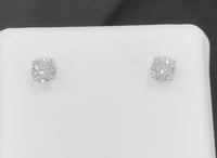 
              14K WHITE GOLD .52 CARAT 4 MM CERTIFIED LAB GROWN DIAMONDS STUDS EARRINGS
            