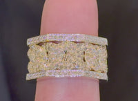 
              10K SOLID YELLOW GOLD 2 CARAT REAL DIAMOND ENGAGEMENT RING WEDDING PINKY BAND
            