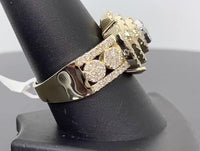 
              10K SOLID YELLOW GOLD 2.25 CARAT REAL DIAMOND ENGAGEMENT RING WEDDING PINKY BAND
            