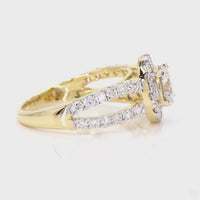 
              14K YELLOW GOLD 2.07 CARAT CERTIFIED LAB GROWN DIAMONDS RING
            