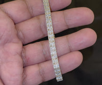 
              2.75 CARAT NATURAL DIAMONDS STERLING SILVER 32.13 GRAMS 8.50 INCHES 5 MM FANOOK DIAMOND BRACELET
            