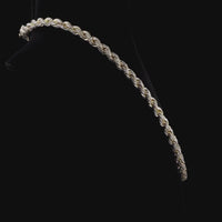 
              10K YELLOW GOLD 20 CARAT REAL DIAMOND 8MM 22 INCHES 74.79 GRAM GOLD ROPE CHAIN NECKLACE
            