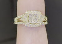 
              10K YELLOW GOLD 1.15 CARAT WOMEN REAL DIAMOND ENGAGEMENT RING WEDDING RING BRIDAL
            