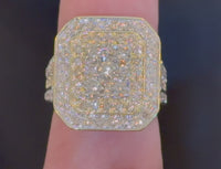 
              10K YELLOW GOLD 4 CARAT REAL DIAMOND ENGAGEMENT WEDDING PINKY RING BAND - SIZE 7
            