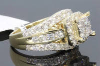 
              10K YELLOW GOLD 2.75 CARAT WOMEN REAL DIAMOND ENGAGEMENT RING WEDDING BRIDAL
            