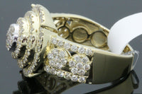 
              10K SOLID YELLOW GOLD 2.25 CARAT REAL DIAMOND ENGAGEMENT RING WEDDING PINKY BAND
            