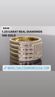 
              10K YELLOW GOLD 1.25 CARAT 13 MM MENS REAL DIAMOND ENGAGEMENT WEDDING PINKY RING BAND
            