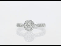 
              10K WHITE GOLD .50 CARAT WOMEN REAL DIAMOND ENGAGEMENT RING WEDDING RING BRIDAL
            