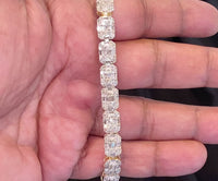 
              10K YELLOW GOLD 7 CARAT REAL DIAMOND 26.26 GRAMS 7 MM 8 INCHES BRACELET
            