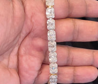 
              10K YELLOW GOLD 7 CARAT REAL DIAMOND 26.26 GRAMS 7 MM 8 INCHES BRACELET
            