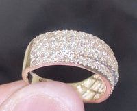 
              10K YELLOW GOLD 2.50 CARAT MENS REAL DIAMOND ENGAGEMENT WEDDING PINKY RING BAND
            